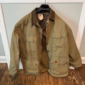 Vintage Carhartt Blanket Lined Jacket Mens XL Made In USA Barn Chore Coat PB1321